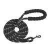 VEVOR Rope Dog Leash, 6ft Heavy Duty Dog Leash with Comfortable Padded Handle, Strong Nylon Thick Leash with Reflective Threads, Dog walking and Trai