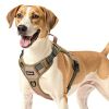 VEVOR Dog Harness for Large Dogs, No Pull Tactical Dog Harness Adjustable Pet Vest, with Handle, Metal Rings, Buckles, Reflective Stitching Nylon Oxf