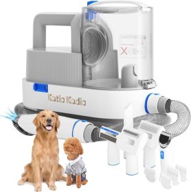 Pet Grooming Kit, 5 in 1 Dog Grooming Kit with 2 Suction Mode, Low Noise Dog Hair Remover, Dog Vacuums for Hair Cleaning for Shedding Small, Medium P