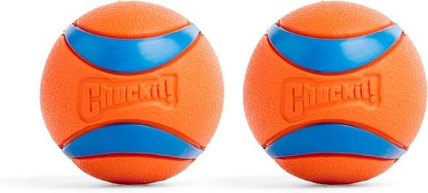 Ultra Ball Dog Toy - Medium Bouncy Fetch Balls For Dogs 20-60 lbs - Made from Durable Rubber - Floating Water Pet Toys - Size Medium - 2.5-inch Diame