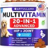 Dog Multivitamin Chewable with Glucosamine 20 in 1 Dog Vitamins and Supplements Senior & Puppy Multivitamin for Dogs Pet Joint Support Health Immunit