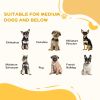 3-Panel Foldable Dog Gate with Feet for Medium Dogs and Below, Grey