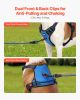 VEVOR Dog Harness for Large Dogs, No Pull Adjustable Dog Vest Pet Harness, with 5ft Leash, Handle, Metal Rings, Buckles, Reflective Stitching 600D Ox