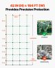 VEVOR Electric Fence Netting, 42 in (H) x 164 ft (L), PE Net Fencing with Posts & Double-Spiked Stakes, Utility Portable Electric Fence for Pigs, Cow