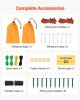 VEVOR Electric Fence Netting, 42 in (H) x 164 ft (L), PE Net Fencing with Posts & Double-Spiked Stakes, Utility Portable Electric Fence for Pigs, Cow