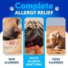 Dog Allergy Relief Chews Itching Skin Relief for Dogs Fish Oil Omega 3 Seasonal Allergies Pills Skin & Coat Anti ItchHot Spots Treatment Canine Immun