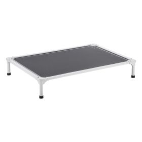 VEVOR Elevated Dog Bed for Large Dogs, Portable Raised Dog Cot with Aluminum Tube Metal Frame and Breathable Textilene Mesh, Indoor & Outdoor Pet Coo