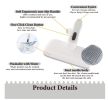 Dog Brush - Self Cleaning Dog and Cat Hair Brush, Efficient Shedding Grooming Tool for Long and Short Haired Dogs & Indoor Cats, Deshedding Comb (Gra