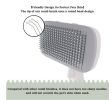 Dog Brush - Self Cleaning Dog and Cat Hair Brush, Efficient Shedding Grooming Tool for Long and Short Haired Dogs & Indoor Cats, Deshedding Comb (Gra