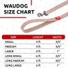 Recycled Cotton Dog Leash 6 Ft x 1 in Eco Friendly Collar for Small Medium Large Dogs Reflective Strong Leashes for Large Breed Dogs