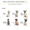 24"H Foldable Dog Gate, 3 Panels Freestanding Pet Gate Barriers Indoor with Support Feet, Puppy Fence for Small Dogs, Black