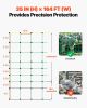 VEVOR Electric Fence Netting, 35" H x 164' L, PE Net Fencing with Posts & Double-Spiked Stakes, Utility Portable Mesh for Goats, Sheep, Lambs, Deer,