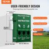 VEVOR Dog Poop Bag Dispenser with Hand Wash Bottle, Lockable Outdoor Dog Waste Bag Holder with 600 Waste Bags, Stake, Pole, Fence & Wall Mounted Dog