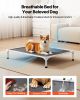 VEVOR Elevated Dog Bed for Large Dogs, Portable Raised Dog Cot with Aluminum Tube Metal Frame and Breathable Textilene Mesh, Indoor & Outdoor Pet Coo