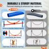 VEVOR Dog Agility Training Equipment, 4 PCS Set with Adjustable High Hurdles,6 Weave Poles,Jump Ring,Square Pause Box,Whistle,Foldable Bowl, Puppy Ob