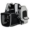 Pet Carrier Backpack, Expandable Cat Dog Carrier with Back Extension, Breathable Mesh Travel Backpack for Small Dogs Cats, Soft-Sided Pet Backpack Ho