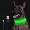 LED Glowing Dog Collar Rechargeable Luminous Collar Adjustable large Dog Night Light Collar Pet Safety Collar for Small Dogs Cat ,halloween pet colla