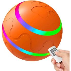 Rolling Ball for Dogs; Pet Dog Mental Stimulation Toys | Made of Natural Rubber; Active Rolling Ball for Dog Puppies and Cats; Happy; Intelligent Int (colour: orange)